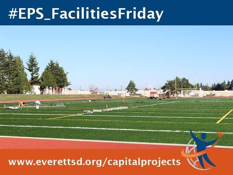Synthetic turf replacement is almost finished Synthetic turf replacement is almost finished